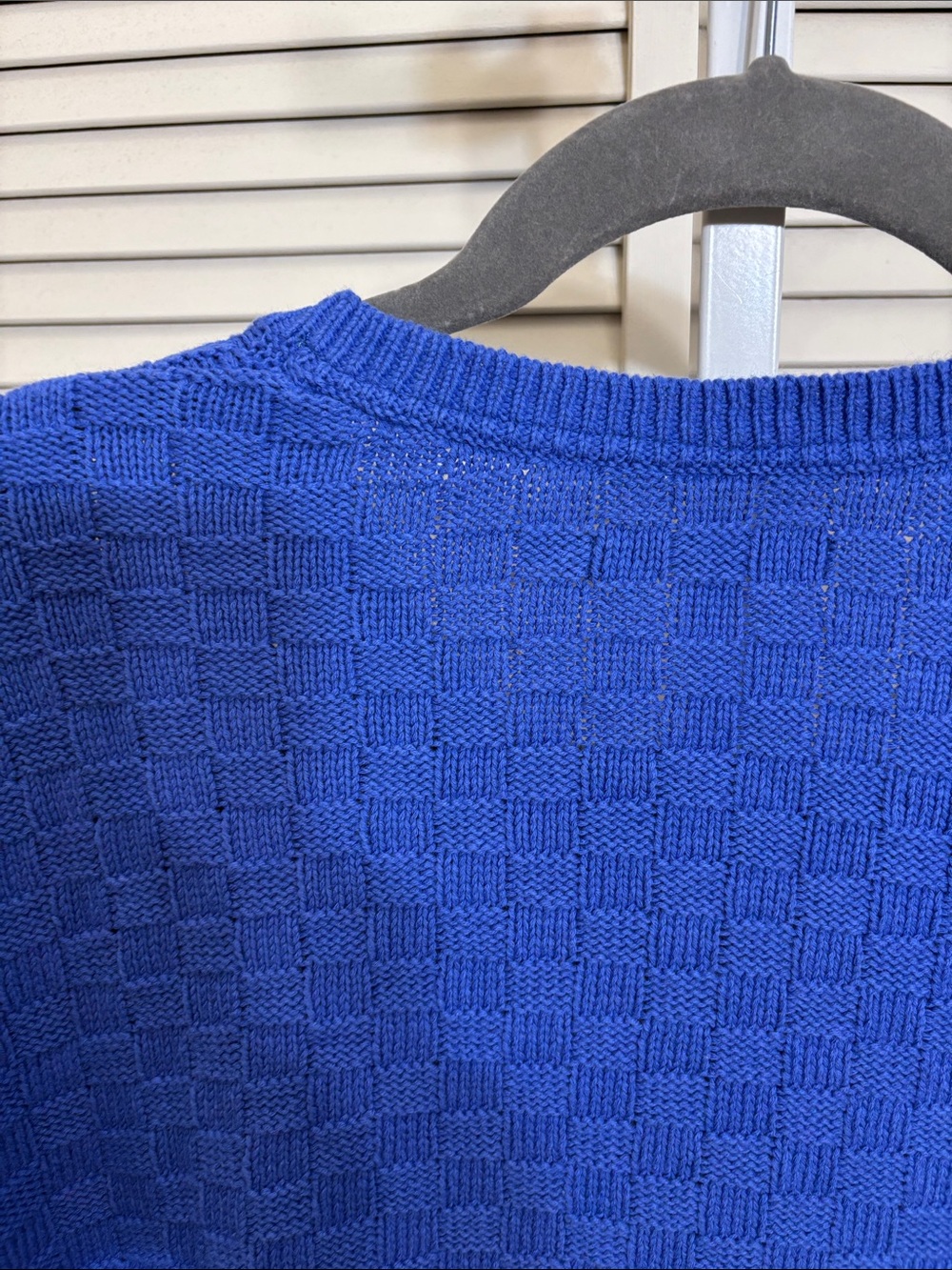 Gudrun Sjoden Royal Blue Textured Button-Front Cardigan XL - Picture 7 of 11